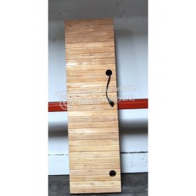 WOOD BENCHS + HEATERS - HEMLOCK WOOD BENCH + HEATER + RED COVER ( 56" x 16" ) 4