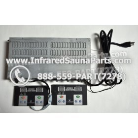 COMPLETE CONTROL POWER BOX WITH CONTROL PANEL - COMPLETE CONTROL POWER BOX CAL SAUNA INFRARED SAUNA STYLE 2 WITH TWO CONTROL PANELS 1