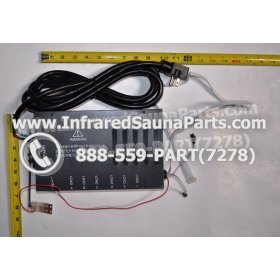 COMPLETE CONTROL POWER BOX 110V / 120V - COMPLETE CONTROL POWER BOX 110V  120V WITH 7 CIRCUIT BOARD PINS  6 FEMALE PLUGS SAUNAGEN INFRARED SAUNA 18