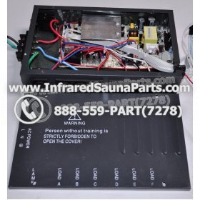 COMPLETE CONTROL POWER BOX 110V / 120V - COMPLETE CONTROL POWER BOX 110V  120V WITH 7 CIRCUIT BOARD PINS  6 FEMALE PLUGS SAUNAGEN INFRARED SAUNA 33