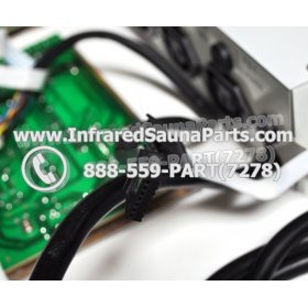 COMPLETE CONTROL POWER BOX WITH CONTROL PANEL - COMPLETE CONTROL POWER BOX LUX INFRARED SAUNA STYLE 1 WITH TWO CONTROL PANELS 4