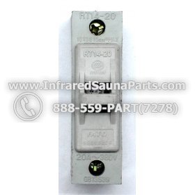 FUSE BLOCKS - FUSE BLOCK RT14-20 380v 20AMP GB13539-92 1