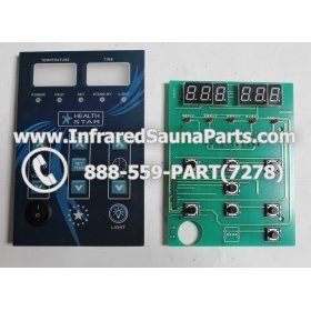 CIRCUIT BOARDS WITH  FACE PLATES - CIRCUIT BOARD WITH FACEPLATE HEALTHSTAR SAUNA  H 23218 SECONDARY 1