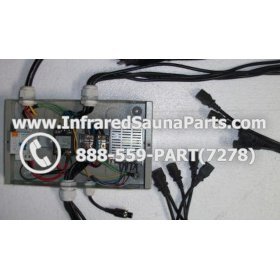 COMPLETE CONTROL POWER BOX 220V / 240V - COMPLETE CONTROL POWER BOX 220V / 240V SUNTECH INFRARED SAUNA WITH 8 FEMALE PLUGS 2