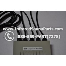 COMPLETE CONTROL POWER BOX 220V / 240V - COMPLETE CONTROL POWER BOX 220V / 240V FED INTL.INFRARED SAUNA WITH 8 HEATER PLUGS v2 7