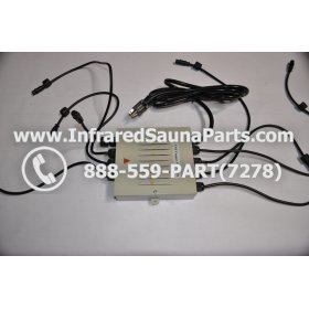 COMPLETE CONTROL POWER BOX 220V / 240V - COMPLETE CONTROL POWER BOX 220V / 240V SUNTECH INFRARED SAUNA WITH 8 HEATER PLUGS v2 8