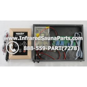 COMPLETE CONTROL POWER BOX WITH CONTROL PANEL - COMPLETE CONTROL POWER BOX HECHT INFRARED SAUNA WITH USB MP3 FM PLAYER ONE CONTROL PANEL 220V / 240V 2