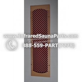 WOOD HEATER COVERS - HEMLOCK WOOD STYLE 4 HEATER COVER IN RED 1