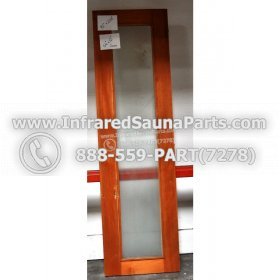 WOOD SAUNA WALLS - HEMLOCK WOOD SAUNA PANEL WITH GLASS ( 72" x 20.8" ) 2