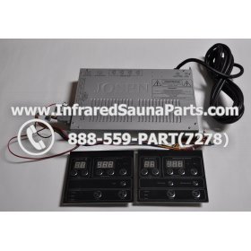 COMPLETE CONTROL POWER BOX WITH CONTROL PANEL - COMPLETE CONTROL POWER BOX JOSEN INFRARED SAUNA STYLE 3 WITH TWO CONTROL PANELS 3