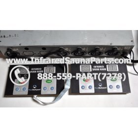 COMPLETE CONTROL POWER BOX WITH CONTROL PANEL - COMPLETE CONTROL POWER BOX IRONMAN INFRARED SAUNA STYLE 2 WITH TWO CONTROL PANELS 3