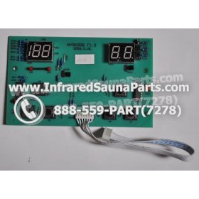 CIRCUIT BOARDS WITH  FACE PLATES - CIRCUIT BOARD WITH FACEPLATE HOTWIND INFRARED SAUNA NYSN3DB F1.3 WITH WIRE 4