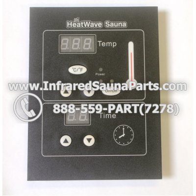 CIRCUIT BOARDS WITH  FACE PLATES - CIRCUIT BOARD WITH FACE PLATE HEATWAVE INFRARED SAUNA 03112006 AUTO ON  OFF SWITCH 1