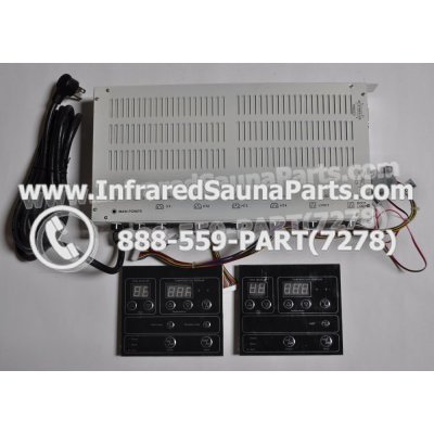 COMPLETE CONTROL POWER BOX WITH CONTROL PANEL - COMPLETE CONTROL POWER BOX WATERSTAR  INFRARED SAUNA STYLE 4 WITH TWO CONTROL PANELS 1