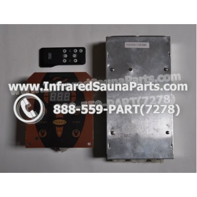COMPLETE CONTROL POWER BOX WITH CONTROL PANEL - COMPLETE CONTROL POWER BOX SUNLIGHT 110V  220V SN20051124185 WITH CIRCUIT BOARD SN 20051124279 AND FACEPLATE AND REMOTE CONTROL 1