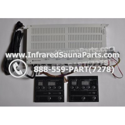 COMPLETE CONTROL POWER BOX WITH CONTROL PANEL - COMPLETE CONTROL POWER BOX GAIA INFRARED SAUNA STYLE 4 WITH TWO CONTROL PANELS 1