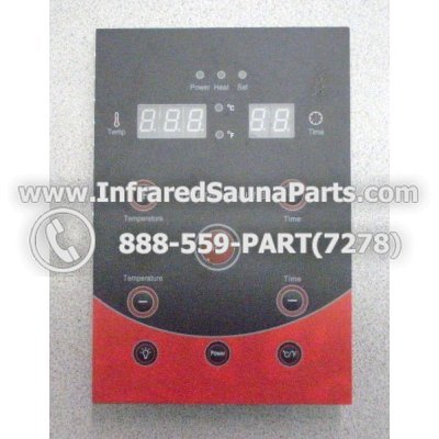 FACE PLATES - FACEPLATE FOR CIRCUIT BOARD WATERSTAR INFRARED SAUNA  06S084 1