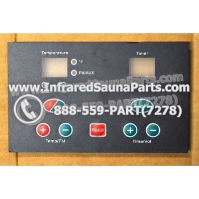 FACE PLATES - FACEPLATE FOR CIRCUIT BOARD SAUNA SUPPLY WORLD INFRARED SAUNA WXYZLYCA23V10 WITH 4 PIN WIRE 1